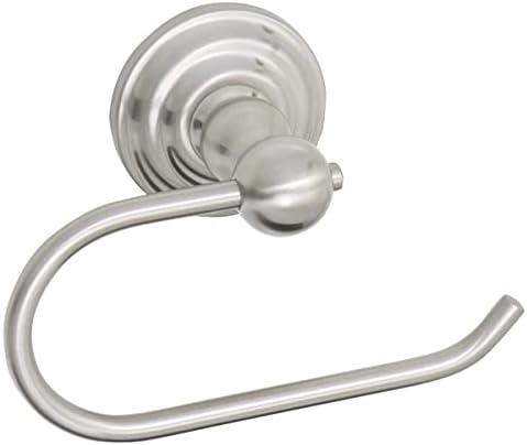 Design House 538371 Calisto Euro Bathroom Wall Mounted Toilet Paper Holder, Satin Nickel Finish, One Size