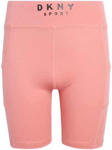 Dkny Girls’ Active Shorts – 2 Pack Performance Bike Shorts – Under Dress Dance And Play Gym Shorts For Girls (7-12), Size 8, Rose/Camo #TOP5