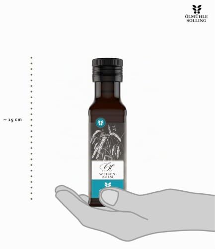Foto von ÖLMÜHLE SOLLING - Weizenkeimöl | Mühlenfrisch kaltgepresstes Weizenkeimöl reich an Vitamin E. Wertvolles Nahrungsergänzungsmittel. Ideal auch zur Haut- und Haarpflege | Inhalt: 100 ml