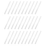 Toddmomy 30 Stück Glasrührstab mit Rundem Ende Transparenter Glasstab 15cm Rundspitzig für Kosmetik und Getränke Beauty Selbstgemacht und Labor Wiederverwendbar