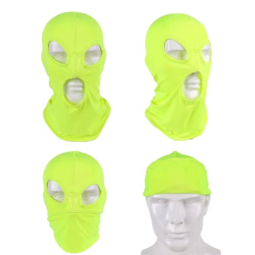 Image of 3 Hole Full Face Mask, Women Men Thin Balaclava Face Mask for Motorcycle Bike Hunting Cycling Cap Ski