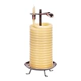 Candle by the Hour 80-Hour Citronella Candle, Eco-friendly Natural Beeswax with Cotton Wick,Yellow