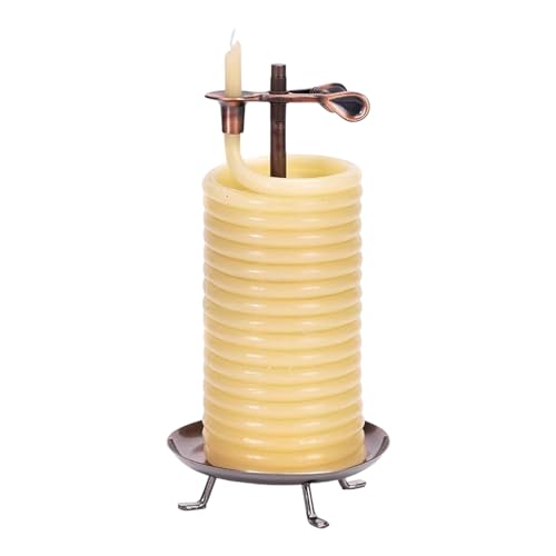 Candle by the Hour 80-Hour Citronella Candle, Eco-friendly Natural Beeswax with Cotton Wick,Yellow