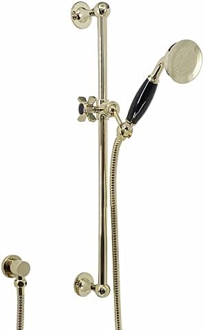 ENKI S22 Shower Slide Rail Riser Chrome Black Crosshead Holder Bar Traditional