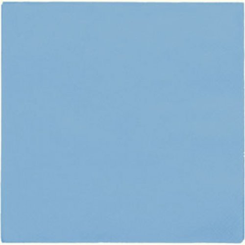 Thali Outlet - 125 x Ciel Bleu clair 2 plis 33 cm 4 plis Serviettes en papier Tissue Serviettes pour les fêtes anniversaires mariages toutes les occasions Cover