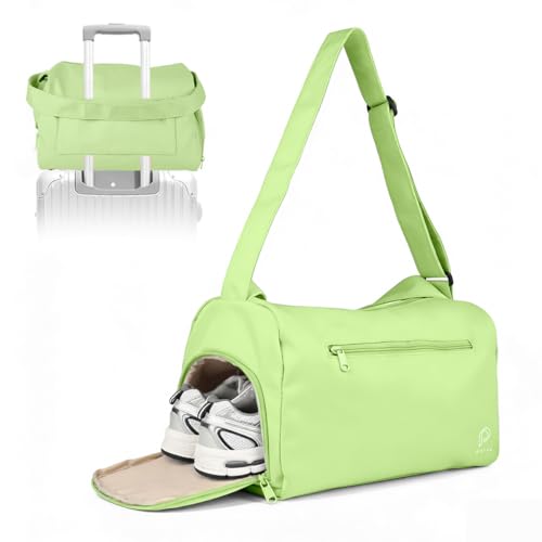 Image of PALAY Gym Bag for Women with Shoe Compartment Workout Sport Duffle Bags Travel Waterproof Shoulder Overnight Bags Lightweight Carry on Tote Bag for Swim, Yoga, Dance