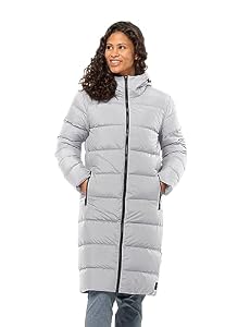 Jack Wolfskin Damen Frozen Palace Coat W Daunenmantel, Phantom, M EU
