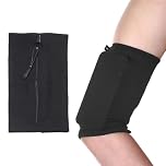 YELARXI Running Armband Sleeve, Running Armband Phone Holder Elastic Universal Lightweight Cell Phone Arm Band with Zipper S & Black - Fit for (Hiking/Cycling/Exercise Workout)