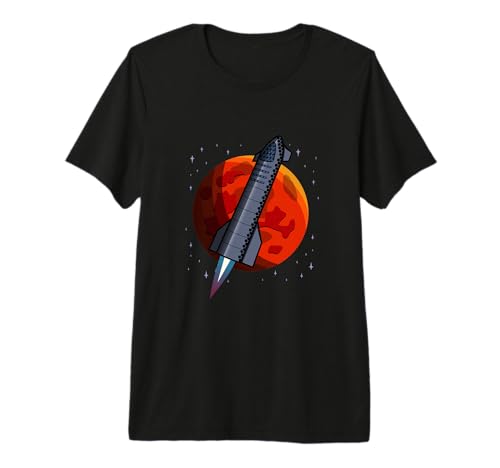 Starship Space Rocket X Mars Raptor T-Shirt