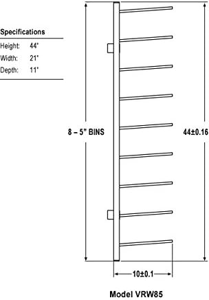 Miniatura 4 de VRW85 - Estante de pared de archivos de alta capacidad para almacenamiento