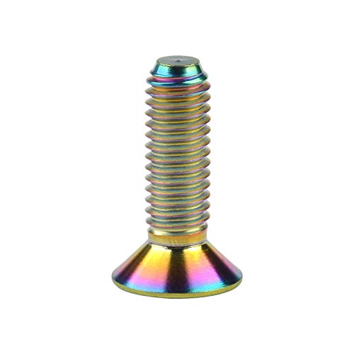 Tornillo hexagonal M6x20mm plano de titanio ligero para bicicletas de ruta 3