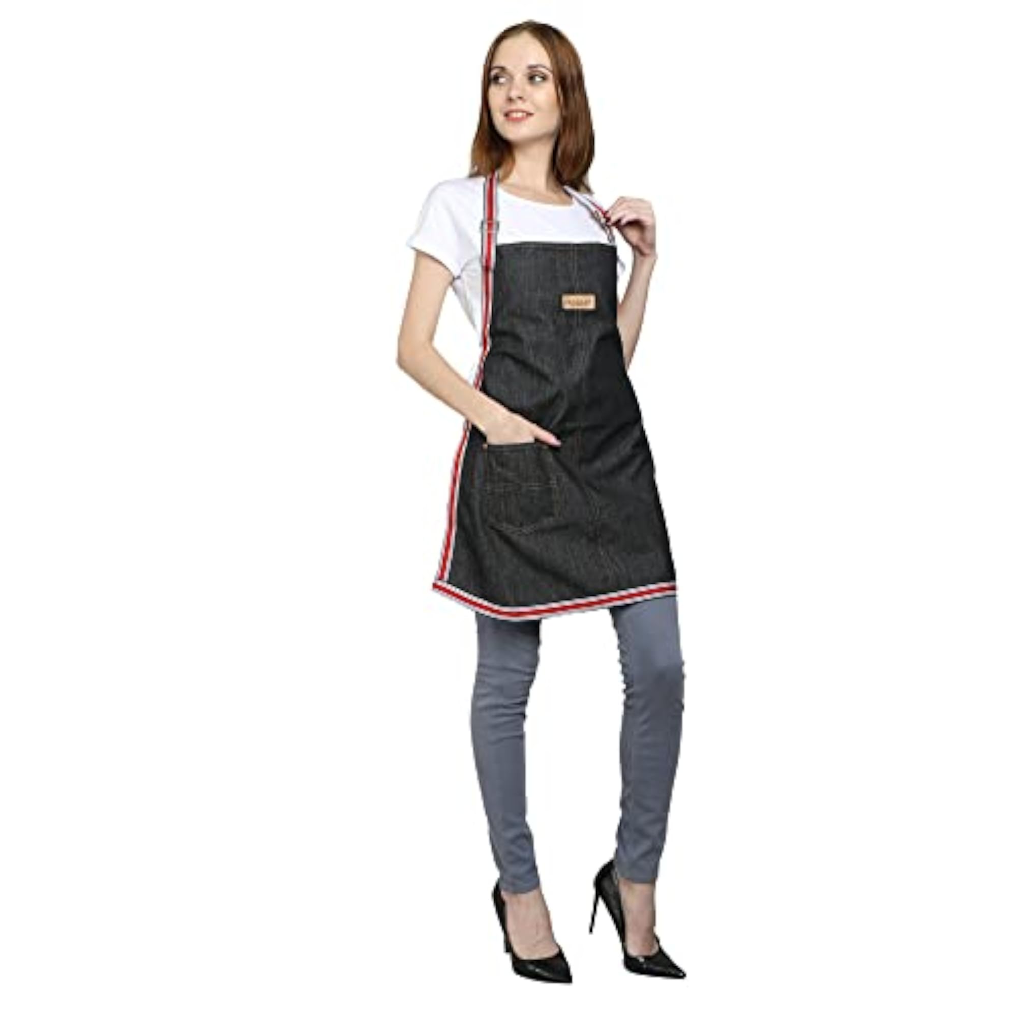 Premium Ladies Denim Apron with Pockets