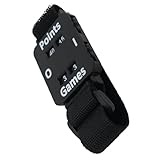 MAGICLULU Braccialetto Contapunti Sportivo Manuale Regolabile Nero, Orologio Portatile per Monitoraggio Colpi Cricket, Tennis e Ping Pong, Segnapunti con Display HD per Uso in Allenamenti