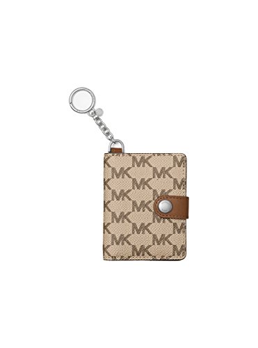 Michael Michael Kors Heritage Logo Photobook Key Charm (Natural Walnut, One Size)