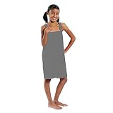 BY LORA Water Absorbent Spa Wrap for Girls, Silver - Small