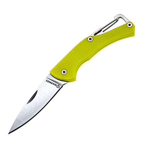 HARNDS Lark coltello piccolo, mini coltello pieghevole a chiave (Verde brillante)