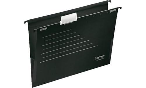 Dossier suspendu LEITZ ALPHA Active A4 noir classeur tiroir bureau lot de 5