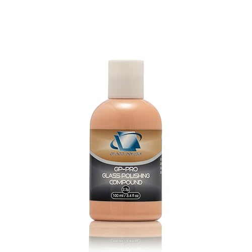 Glass Polish 3.4oz (100ml) GP-PRO Glass Polishing Compound for Professional Polishing of All Glass Surfaces - 2.3 microns