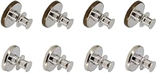 HEIGOO 8 Pcs Jeans Buttons,Adjustable Reusable Metal Button Pins for Jeans,Used for Shirt,Jeans,Suspenders,Jackets,Bags,Leather Crafts and Other Fabrics
