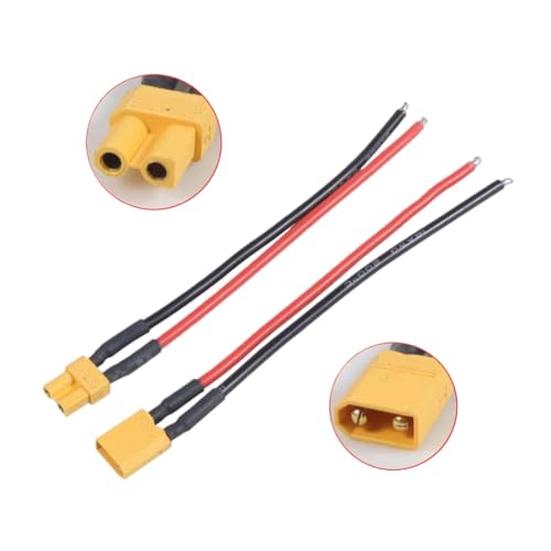 XT30 �v���O�I�X�ƃ��X�R�l�N�^ 15 �Z���`���[�g�� 16AWG �A�_�v�^ RC Lipo FPV ���[�V���O�h���[���[�d��A�N�Z�T���[�ƌ݊���(1pc Female)