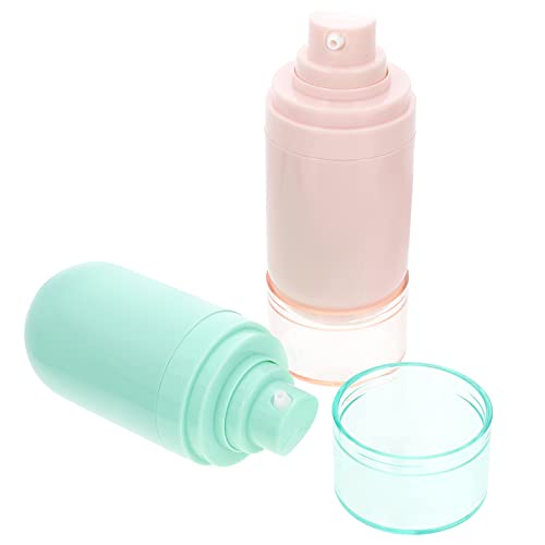 minkissy 2pièces Bouteille De Stockage pour Nettoyant Visage Bouteille De Lotion Type Presse pour Emballage Shampoing sous-Bouteille Émulsions sous Vide