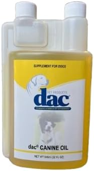 dac Canine Oil, Skin and Coat Supplement for Dogs, Supports Weight Management and Healthy Coat