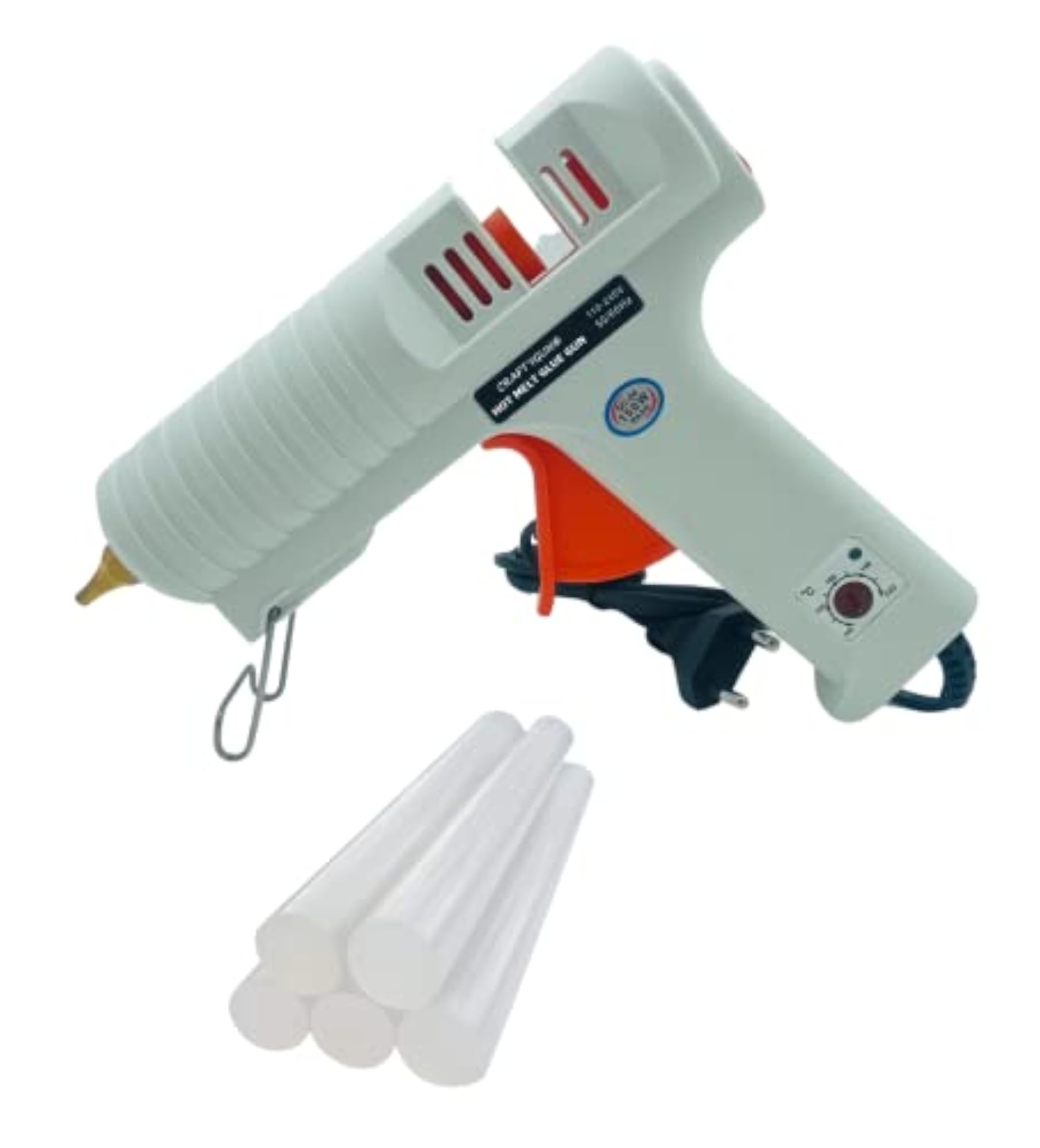 150W White Glue Gun with 5 Glue Sticks