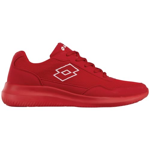 Lotto Zapatillas para Hombre, Rojo/Blanco, 47 EU, Rojo Blanco, 47 EU