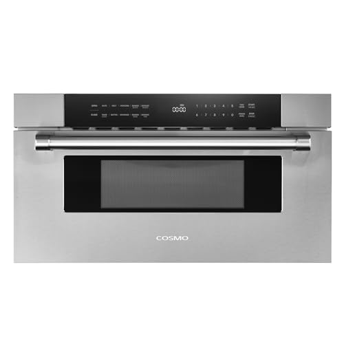 COSMO COS-MWD3012GSS 30 in. Haven Collection, 1.2 cu. ft. Built-in Microwave...