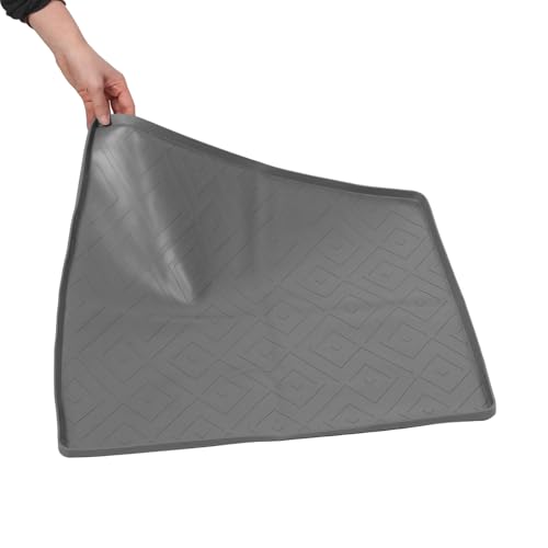 Alfombrilla para lavadora de silicona Healeved con borde elevado para derrames 4