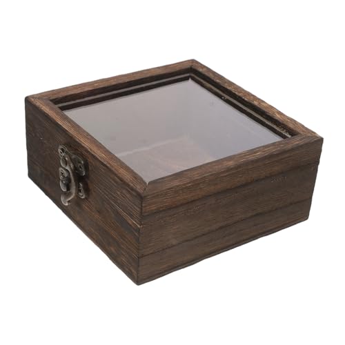 STOBAZA Butterfly Decor Wooden Specimen Box Educational Entomology Display Case for Small Collectibles