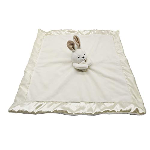 Image of Bunny Lovey Blanket for Baby | Large 20 inch x 20 inch Baby Lovey for Girls or Boys | Cute Bunny Security Blanket for Babies and Toddlers