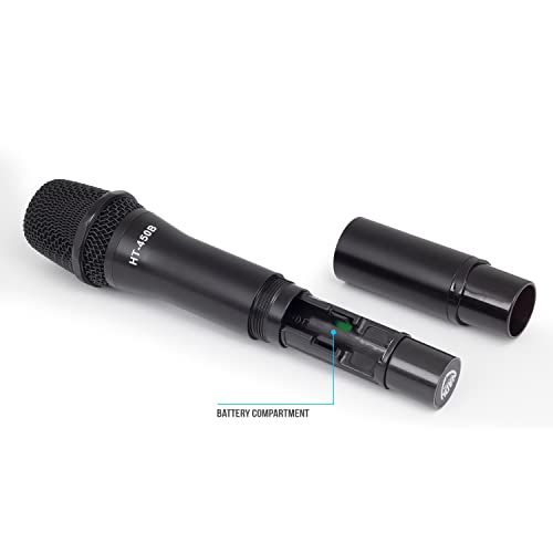 Nady Systems D-450-Ht Quad Receiver 200-Channel Digital Wireless Handheld Microphone System | All-Metal Microphones & Receiver | 48Khz/24Bit | 300'+ Range | 4 Individual Xlr & 1 Sum ¼ Outputs #TOP2