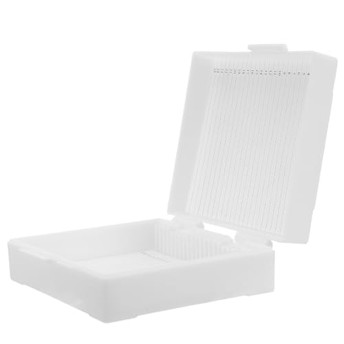SHINEOFI - SHINEOFI Porte-lames Pour Microscope Conteneur Plastique à Emplacements Boîte De Rangement Pour Lames De Microscope Organisateur Échantillons Portable