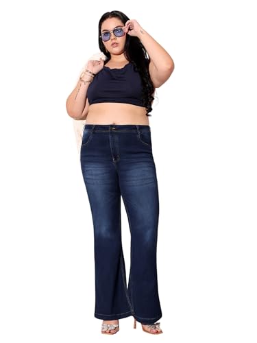 Image of Miss Chase A+ Women's Bootcut High Rise Stretchable Denim Jeans