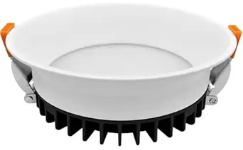 AHUJA INTERNATIONAL Led Deep Down Panel Light for Pop & False Ceiling, 18 Watt Round White/Black Body (Pack of 1) (18 W-Round-White Body -Warm White)