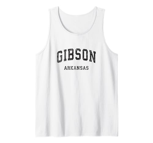 Gibson Arkansas AR Diseño deportivo atlético vintage Camiseta sin Mangas