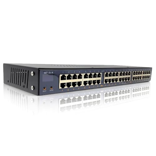 Image of PoE Texas - 24 Port 802.3bt Managed PoE Injector - Network Power Over Ethernet Gigabit Injector PoE Adapter with App & Web Control - 80 Watts Per Port for Smart Lighting, PTZ & NDI Cameras and More