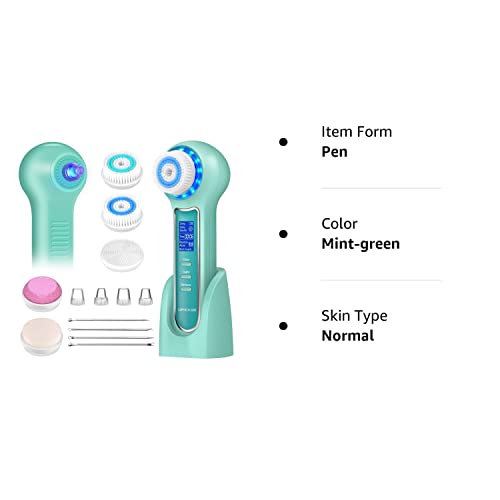 Umickoo Blackhead Remover Vacuum,Rechargeable Facial Cleansing Brush With Lcd Screen,Ipx7 Waterproof 3 In 1 Face Scrubber Brush For Exfoliating, Massaging And Deep Pore Cleansing #TOP6