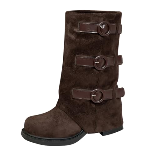 Bottes en daim noir style chic au quotidien pour femme