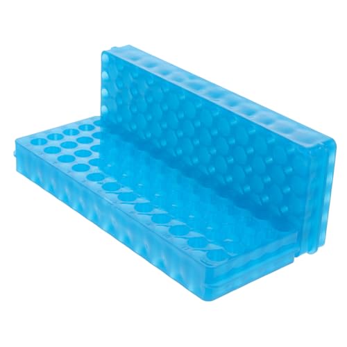 FUNOMOCYA Lab Test Tube Rack Double-Sided Tube Holder 2 Panels Reusable for 0.5ml-2ml