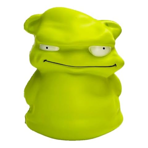 funnysquee Adorable Mini Green Monster Slow Rising Squishy, Stress Relief, Fun for Kids, in Convenient 4.7" Size Cover
