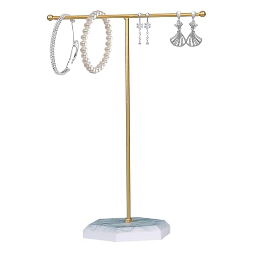 VPB Présentoir à Bijoux Métal en T,Porte-Bijoux,Présentoir de Collier,étagère de rangement pour bijoux,Suspendu Présentoir à Bijoux pour Bracelets Bagues