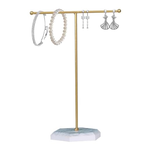 Présentoir à Bijoux Métal en T,Porte-Bijoux,Présentoir de Collier,étagère de rangement pour bijoux,Suspendu Présentoir à Bijoux pour Bracelets Bagues