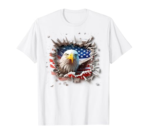 American Bald Eagle Raptor Maglietta