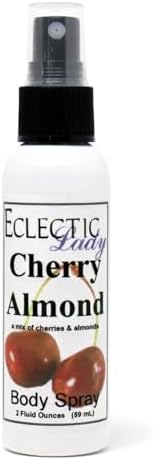 Eclectic Lady Cherry Almond Body Spray, 2 ounces, Body Mist