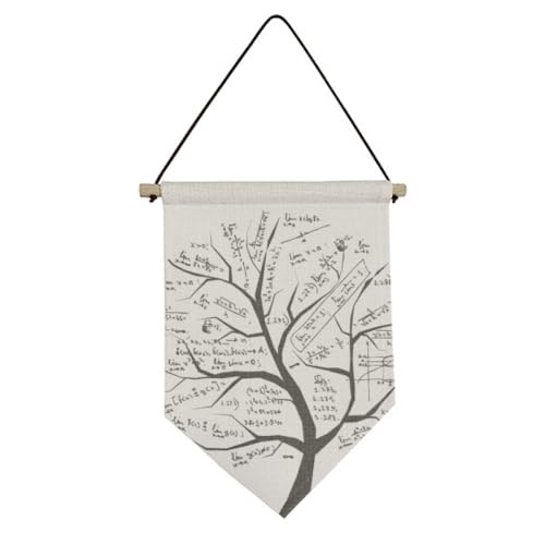 Formules mathématiques sur drapeau en toile Seeking Lits, cadeau idéal pour enseignant