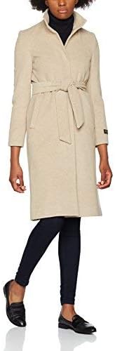 CORTEFIEL Women's 3.W.M.Coat Belt Plain Coat, Beige (Beige Roasted 50), X (Size:X-Large)