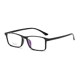 GUKOO Unisex Brillengestell TR90 Slim Rechteck Klare Linse Brille brille ohne stärke brille vintage brille
