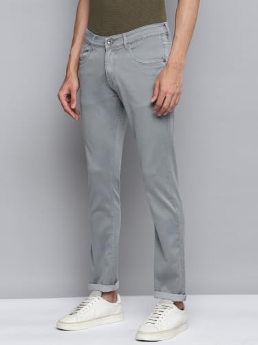 Image of Allen Cooper Skinny Low Rise Power Stretch Denim Chinos Type Jeans for Men